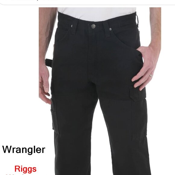 NWT Wrangler RIGGS‎ Workwear Ripstop Ranger Pants 40 x 30 Black - Picture 4 of 12